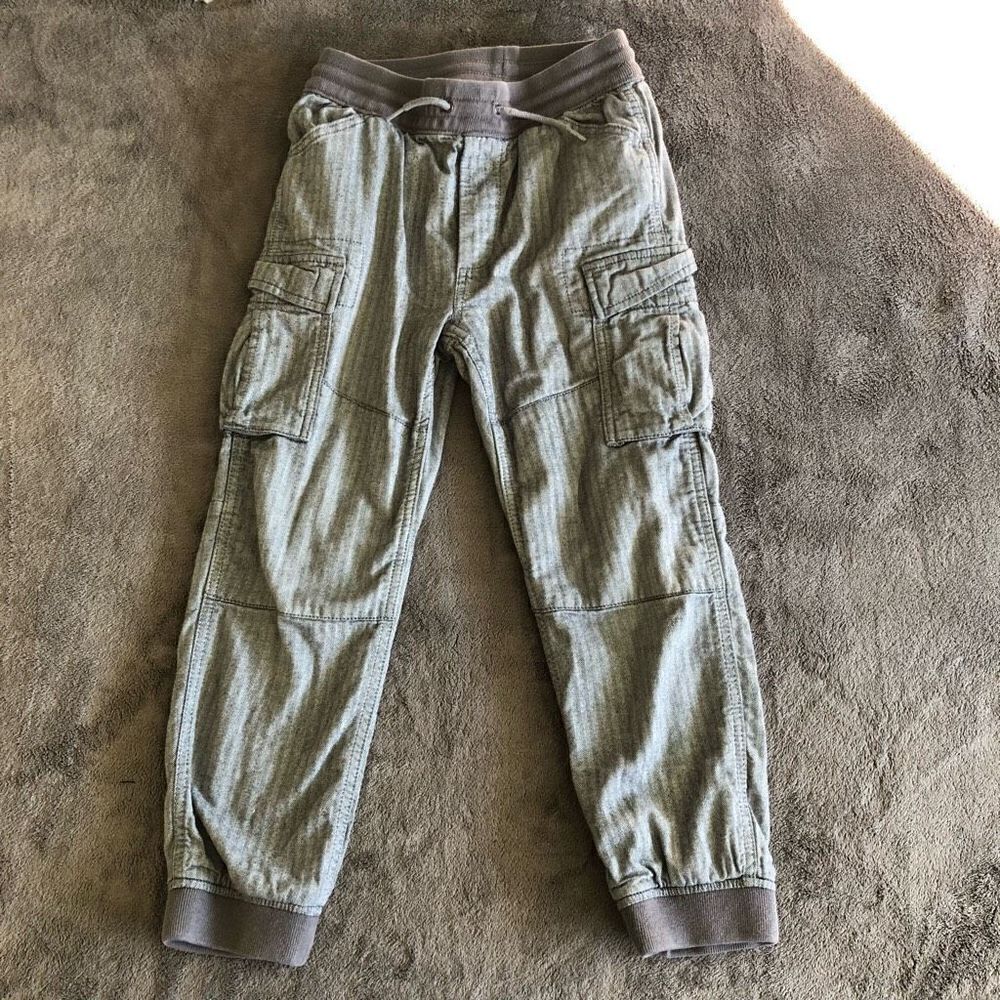 Gap Kids Boys Jersey Lined Herringbone Jogger - Picture 4 of 12